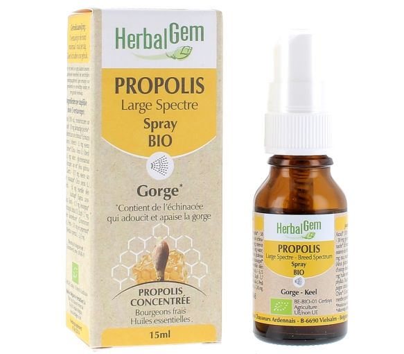 HerbalGem Propolis bio - spray de 15ml