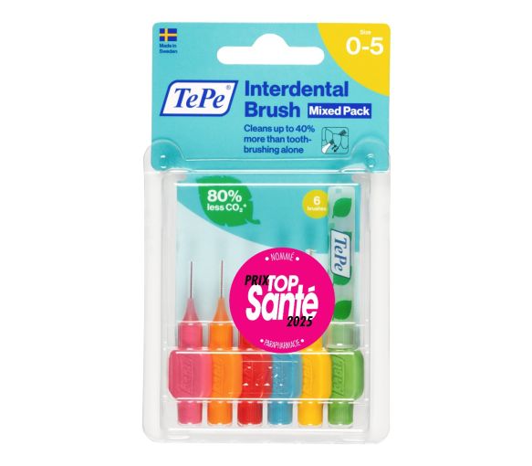 Brossettes interdentaires originales TePe - pack de 6 brossettes de toutes tailles - image 1