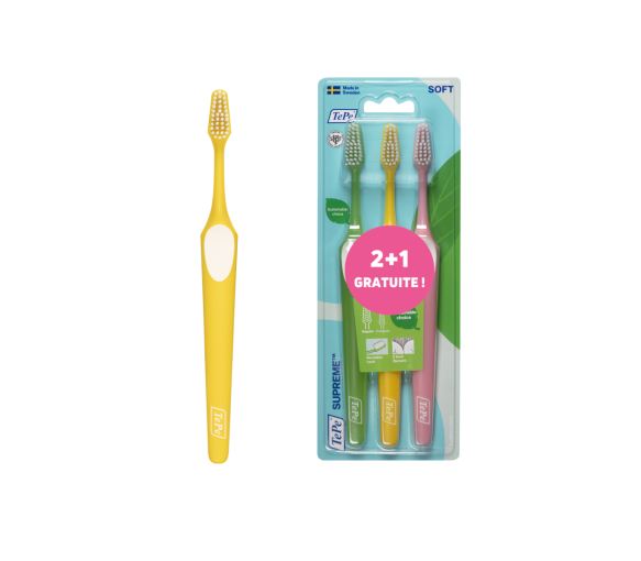 Brosse à dents supreme soft Tepe - 2+1 gratuites - image 1