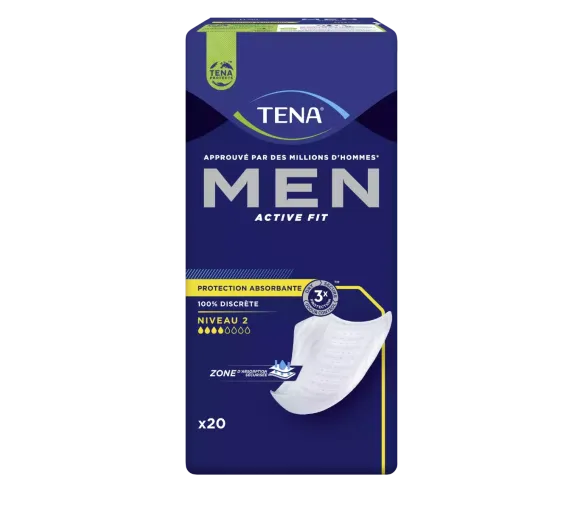 Protection absorbante pour hommes niveau 2 Tena - 20 serviettes - image 1