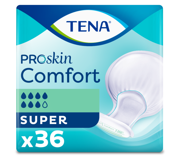 ProSkin Comfort Super protections anatomiques Tena - paquet de 36 protections