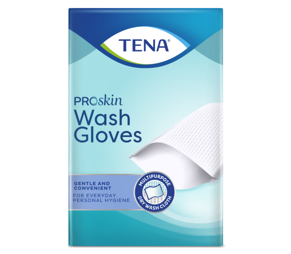 Gants de toilette jetables ProSkin Wash Gloves Tena - boîte de 50 gants - image 1