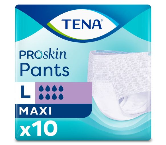 ProSkin Pants slips absorbants maxi L Tena - paquet de 10 protections