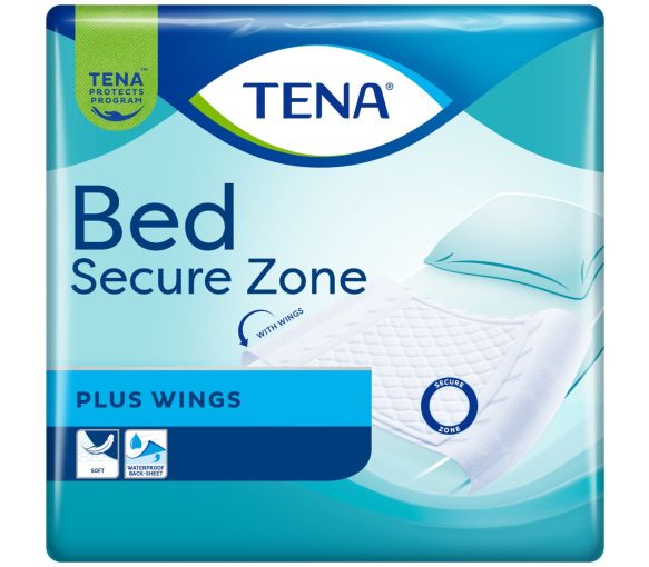 Bed Secure zone Plus Wings Alèses bordables 180x80cm Tena - paquet de 20 unités - image 1