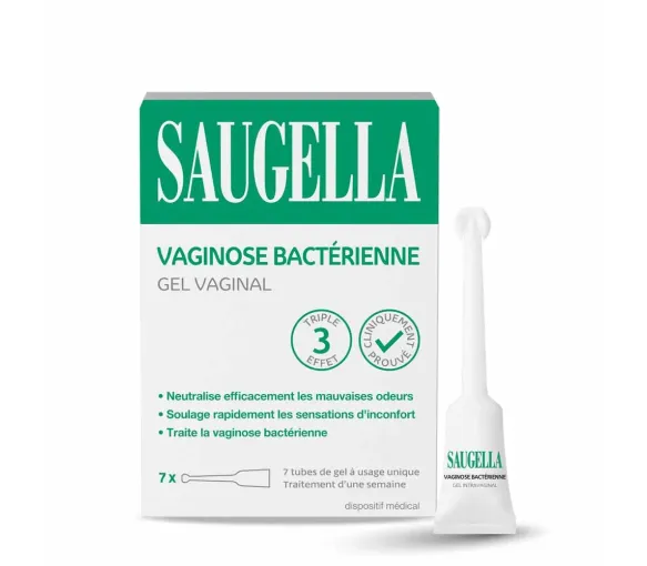 Gel vaginal Vaginose bactérienne Saugella - 7 tubes de 5ml - image 1