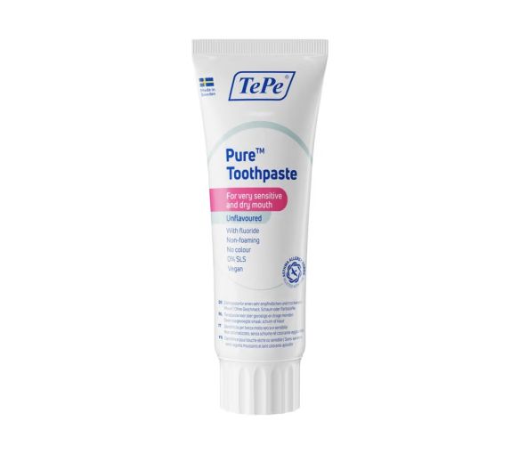 Dentifrice Pure goût neutre TePe - tube de 75ml - image 1
