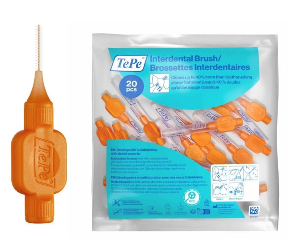 Brossettes interdentaires originales orange taille 1 (0,45mm) TePe - image 1