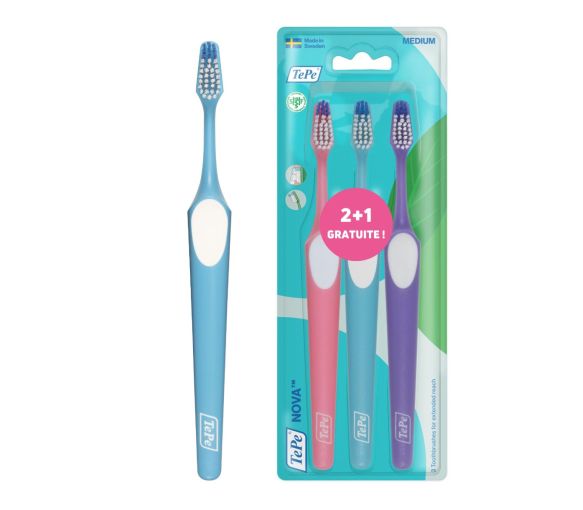 Brosse à dents Nova extra medium TePe - 3 brosses à dents - image 1