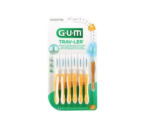 Brossette interdentaire Sunstar Trav-ler 1.3 mm Gum - 6 brossettes