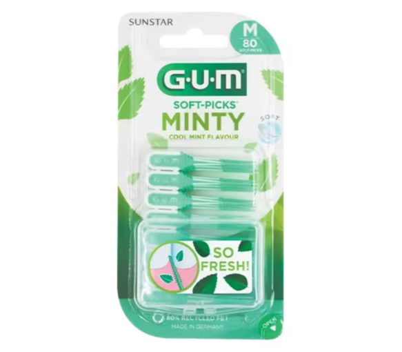Soft-Picks Minty brossettes interdentaires Gum - 80 brossettes