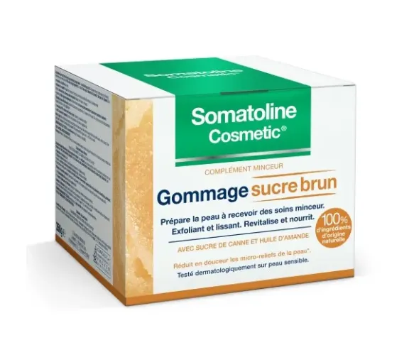 Gel gommage sucre brun Somatoline Cosmetic - pot de 350g
