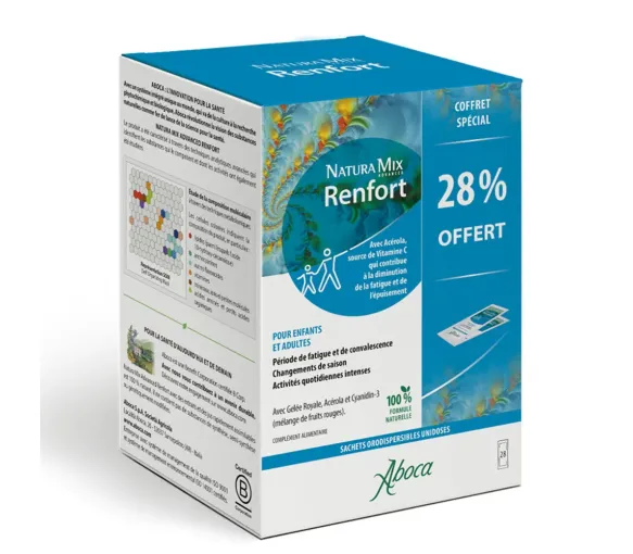 Nature Mix Advanced Renfort énergie Aboca - boîte de 28 sachets orodispersibles