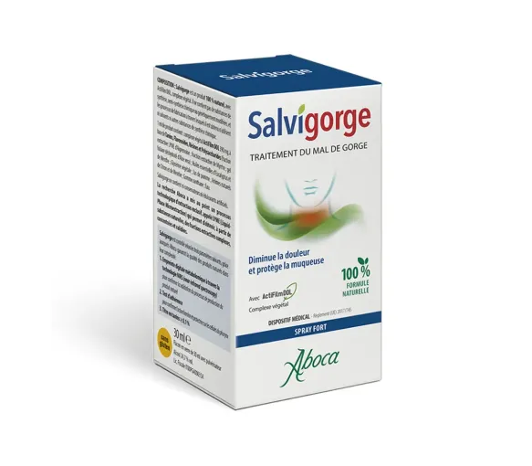 Salvigorge Spray fort mal de gorge Aboca - spray de 30ml