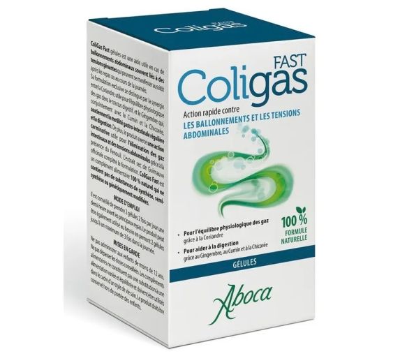 Fast Coligas ballonnements et tensions abdominales Aboca - boite de 50 gélules