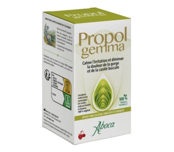 Propol gemma Spray sans alcool mal de gorge Aboca - spray de 30ml