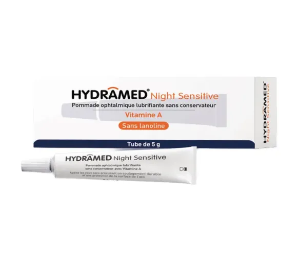 Hydramed Night Sensitive pommade ophtalmique lubrifiante Horus Pharma - tube de 5g