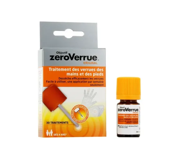 Objectif ZeroVerrue Original Mylan - flacon de 5ml + pinceau - image 1