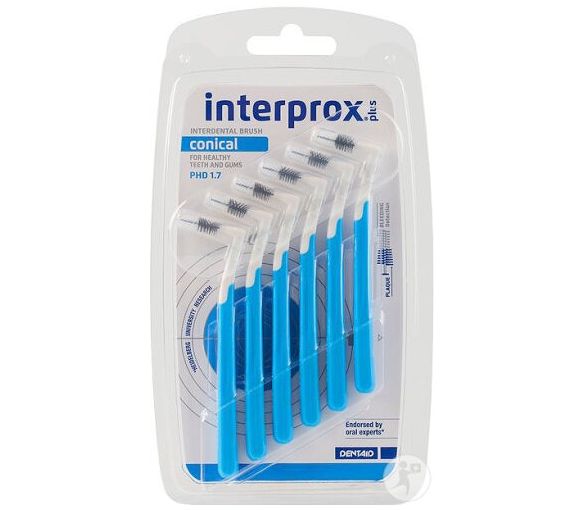 Brossettes interdentaires conical interprox plus bleu Crinex - lot de 6 brossettes