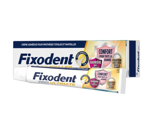 Pro Ultimate crème adhésive prothèses totales et partielles goût neutre Fixodent - image 1