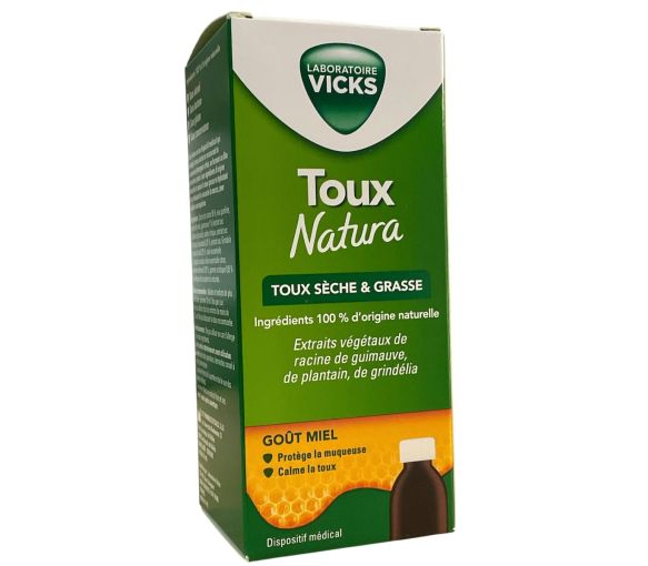 Toux natura toux sèche et grasse Vicks - flacon de 140ml - image 1