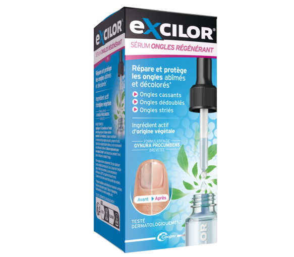 Excilor sérum ongles régénérant ongles abimés et décolorés Cooper - flacon de 10ml - image 1