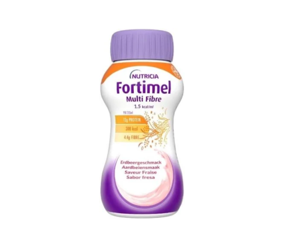 Fortimel multi fibre 1.5kcal saveur fraise Nutricia - 4 bouteilles de 200ml
