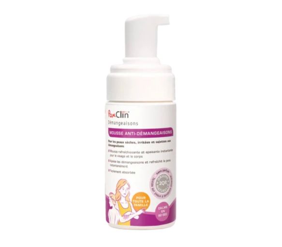 Poxclin mousse anti-démangeaisons PediAct - flacon-pompe de 100ml - image 1