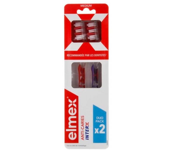 Brosse à dents anti-caries InterX medium Elmex - image 1