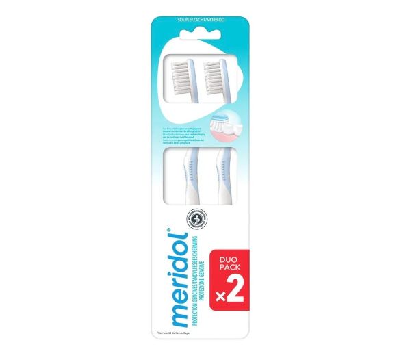 Brosse à dents souple duo-pack Meridol - 2 brosses à dents
