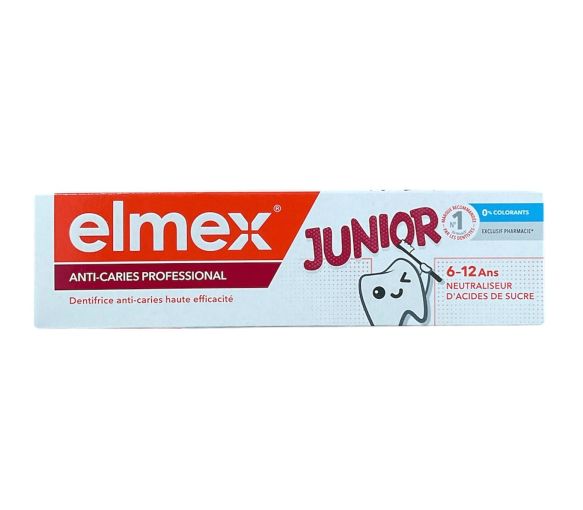 Dentifrice anti-caries professional junior 6-12 ans Elmex - tube de 75ml - image 1