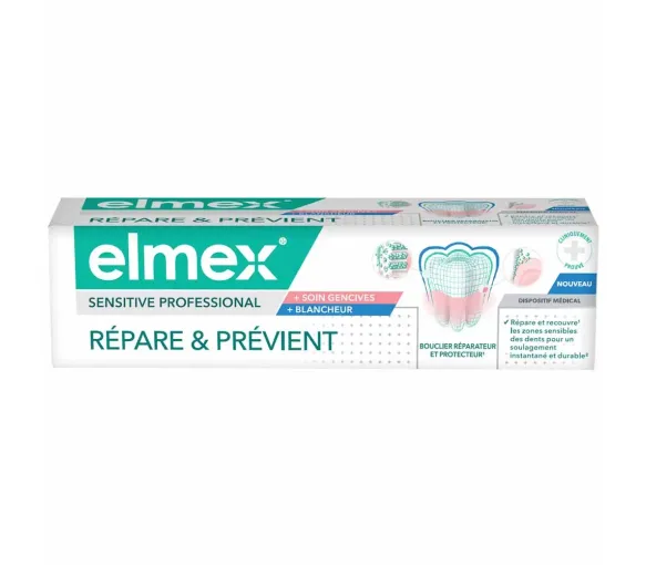 Sensitive professional dentifrice répare et prévient Elmex - image 1