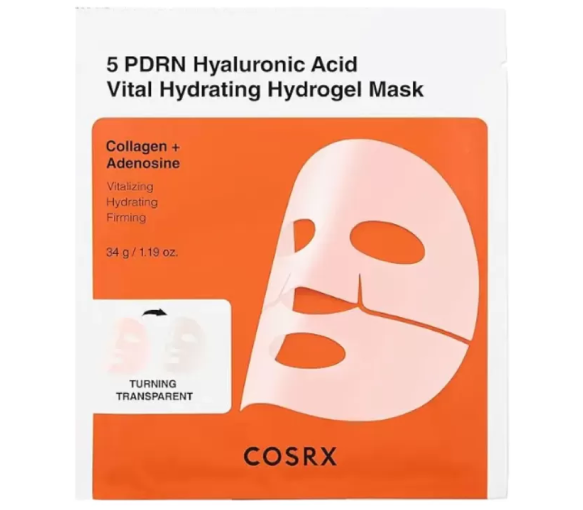 5PDRN masque hydrogel hydratant à l'acide hyaluronique Cosrx - 3 masques
