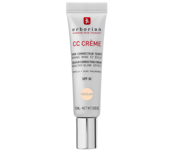 CC crème soin correcteur teinté SPF30 teinte porcelain Erborian - tube de 15ml