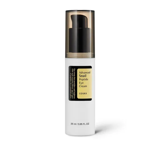 Advanced snail soin contour des yeux aux peptides et bave d'escargot Cosrx - flacon-pompe de 25ml