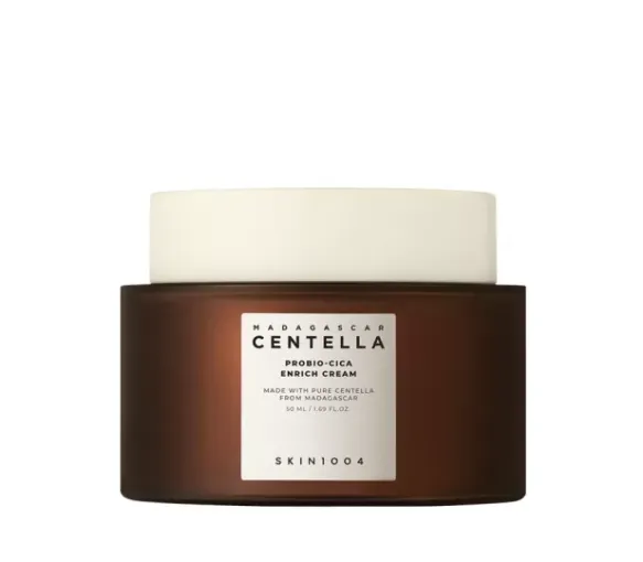 Crème hydratante riche à la centella asiatica et aux probiotiques Skin1004 - pot de 50ml
