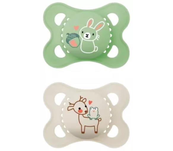 Sucette original silicone 2-6 mois Mam - boîte de 2 sucettes