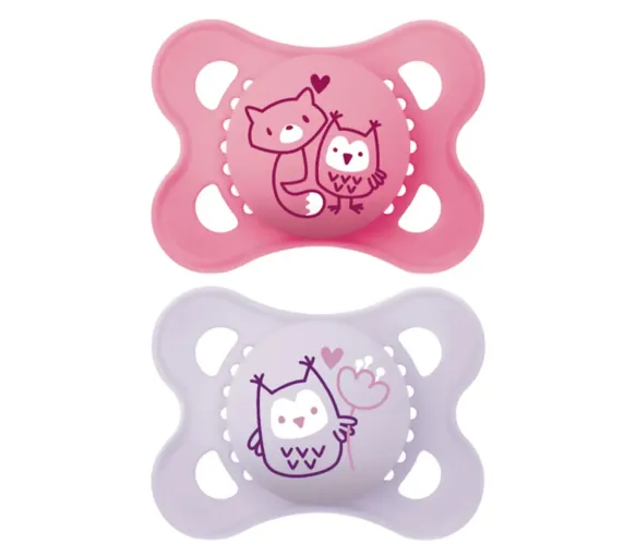 Sucette original silicone 2-6 mois Mam - boîte de 2 sucettes