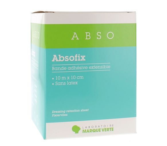 Absofix bande adhésive extensible Marque verte - 1 bande de 10m x 10cm