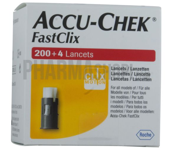 Accu-Chek FastClix lancettes Roche - boite de 204 lancettes