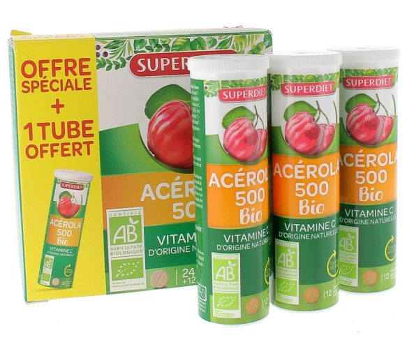 Acérola 500 BIO Super Diet - 24 comprimés