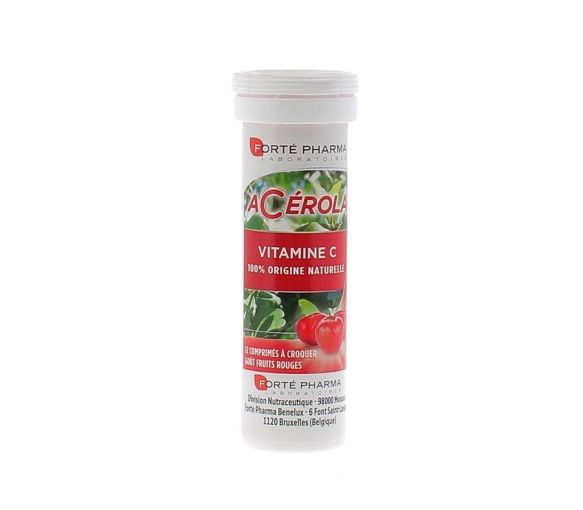 Acérola vitamine C Forté pharma - 12 comprimés à croquer