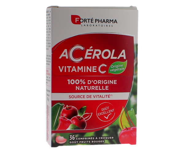 Acérola vitamine C goût fruits rouges Forté Pharma - image 1