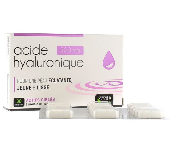 Acide Hyaluronique 200 mg Santé Verte - boîte de 30 comprimés