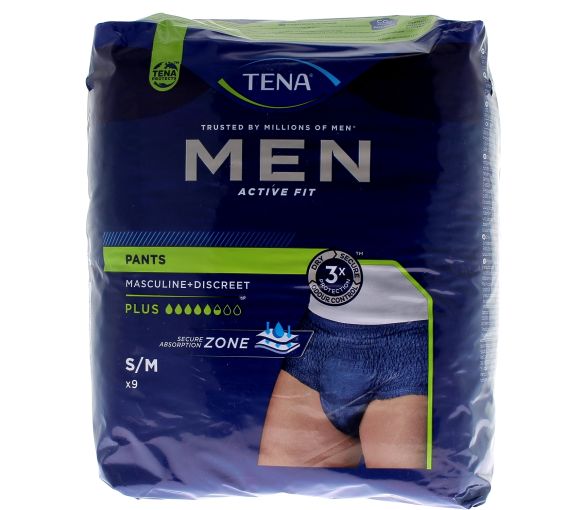 Active Fit pants Men 5,5 gouttes Tena - 9 protections taille S/M (75-105cm) - image 1