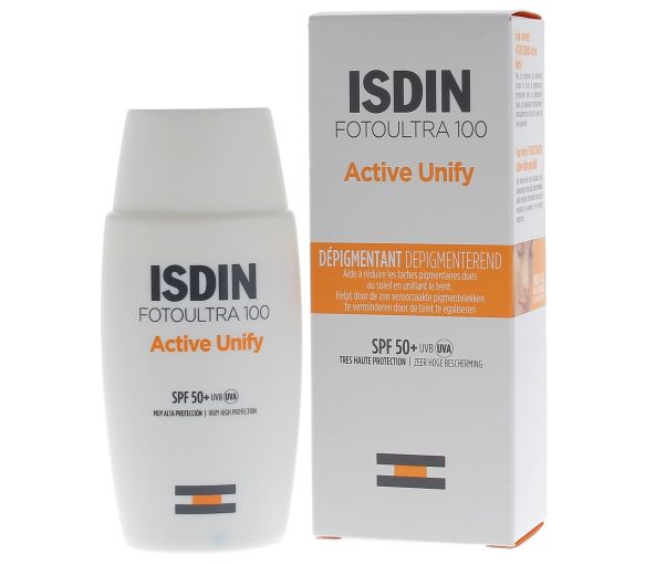 Active Unify dépigmentant SPF50+ Foto Ultra 100 Isdin - flacon de 50ml - image 1