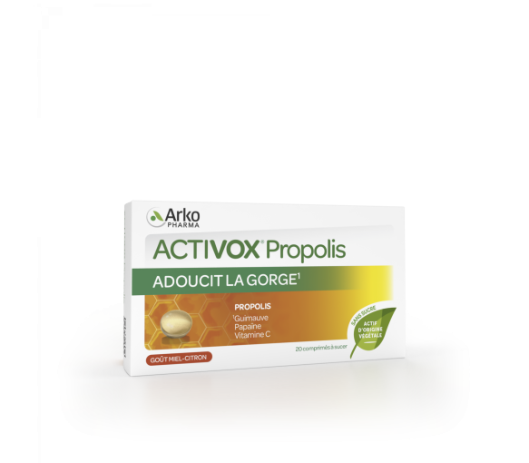 Activox Propolis miel citron Arkopharma - boîte de 20 comprimés - image 1