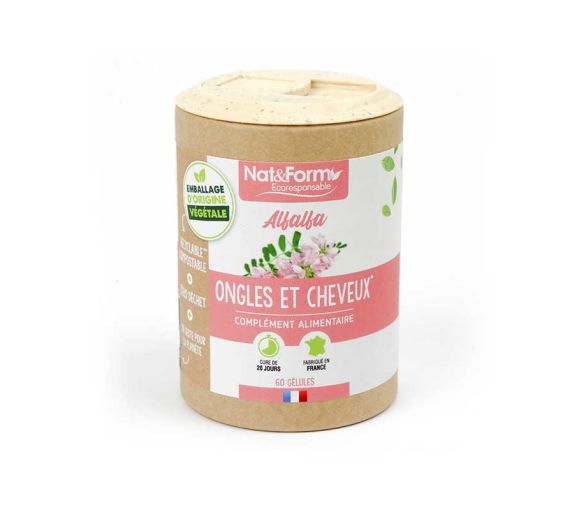 Alfalfa Ecoresponsable Nat&Form - boite de 60 gélules - image 1