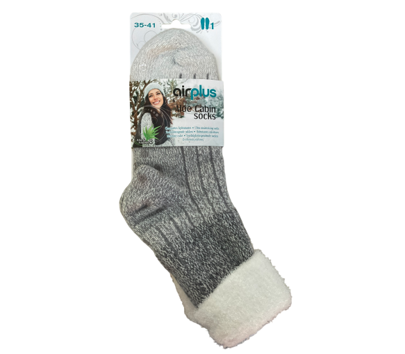 Aloe Cabin Socks Chaussettes hydratantes cocooning 35-41 Airplus - une paire de chaussettes