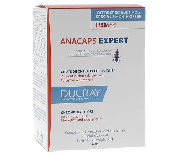 Anacaps Expert Chute de cheveux chronique Ducray - boîte de 90 gélules - image 1