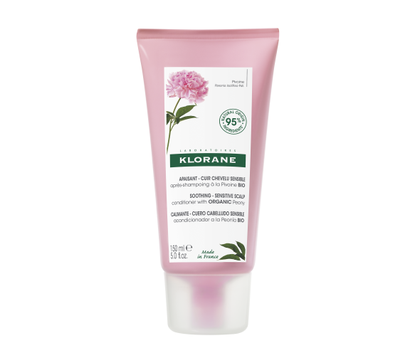Après-shampoing apaisant et anti-irritant à la Pivoine Klorane - tube de 150ml - image 1